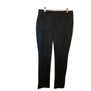 Gloria Vanderbilt The Perfect Fit Sz 6 Black With White Pinstripes Pants Viscose